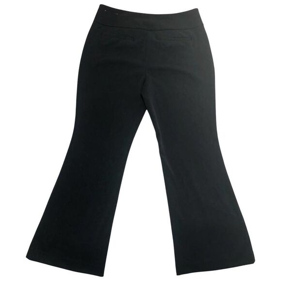 Ann Taylor Signature Pants Size 12 Flare Buttons Office Work Bottoms - Picture 2 of 9